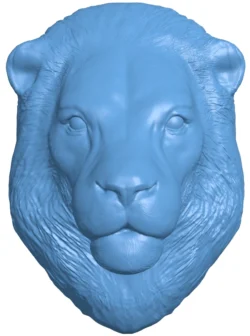 Lion head T0012694 download free stl files 3d model for CNC wood carving