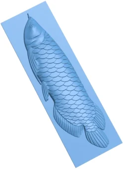 Arowana fish T0013226 download free stl files 3d model for CNC wood carving