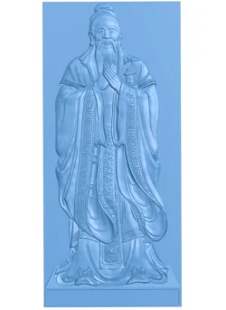 Confucius T0013228 download free stl files 3d model for CNC wood carving
