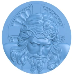 Icon of Jesus Christ T0013015 download free stl files 3d model for CNC wood carving
