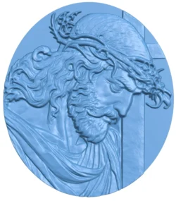 Icon of Jesus Christ T0013016 download free stl files 3d model for CNC wood carving
