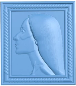 Picture of women T0012734 download free stl files 3d model for CNC wood carving