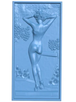 Picture of women T0012842 download free stl files 3d model for CNC wood carving