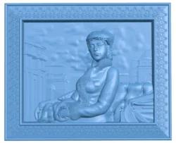 Portrait of an unknown woman – Ivan Kramskoy T0012925 download free stl files 3d model for CNC wood carving