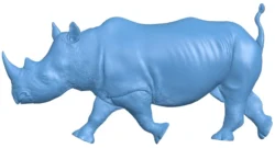 Rhino T0013045 download free stl files 3d model for CNC wood carving
