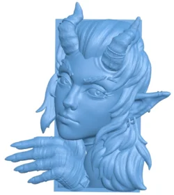 She-Devil T0013203 download free stl files 3d model for CNC wood carving