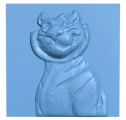 Tiger Cartoon T0012983 download free stl files 3d model for CNC wood carving