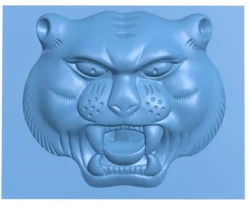 Tiger head T0012742 download free stl files 3d model for CNC wood carving