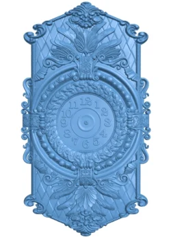 Wall clock pattern T0013065 download free stl files 3d model for CNC wood carving